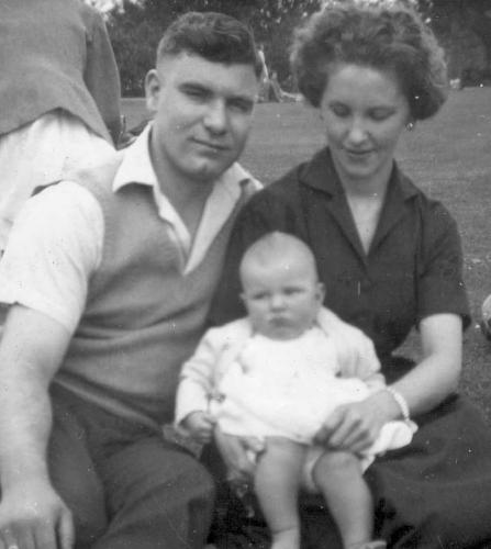 With Tom and Jayne at Nottingham Castle 1957
